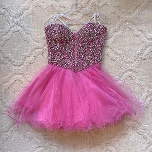 Sherri Hill Pink sequence dress